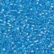 Miyuki delica kralen 11/0 - Transparent ocean blue ab DB-1249